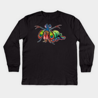 Mantis shrimpy Kids Long Sleeve T-Shirt